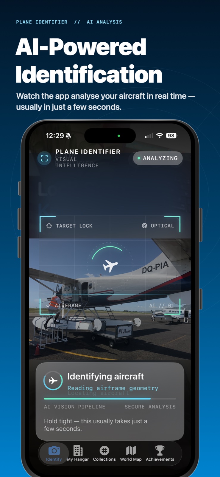 AI analysis in progress screen
